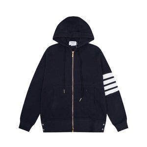 Thom Browne Waffle hoodie with four stripes